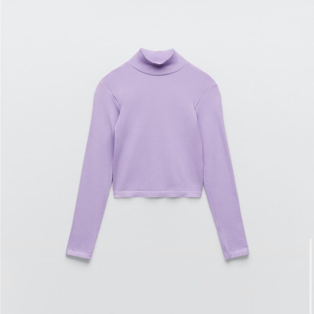 Zara seamless lavender top (M/L)